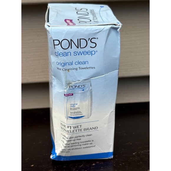 Ponds Clean Sweep Original Clean Wet Cleansing Towelettes 30 Ct New Old Stock - Picture 5 of 6